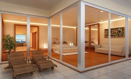 ベッドルーム,寝室,テラス